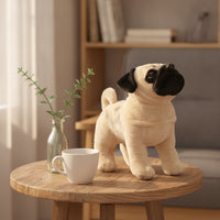 Pug Stuffed Cuddly Stuffed Pug Huggable for Birthday Gifts, Bedroom, Toddlers