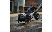 Automatic Winding Sprayer Hose Reel Long-Lasting Farm Equipment Leak Proof Fittings for Farmers, Agriculture