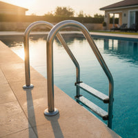 Non-Slip Pool Ladder Step Heavy-Duty Pool Ladder Step Textured Hardware Universal for Inground Pools