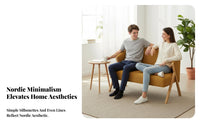 3 Pieces Nordic Design Two Armchairs and a Side Table space-saving Conversation Set Minimalist Aesthetic Indoor Furniture Leisure Seating for Apartment Dwellers, Hotel Managers, Living Room, Small Spaces, Balcony, Reception Area