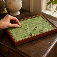 New Chinese Style Solid Wood Jewelry Display Tray for Rings, Necklaces, Bracelets, and Collectibles