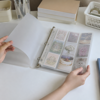Frosted PP A4 Loose-Leaf Binder Album for Stickers, Bookmarks, and Collectibles