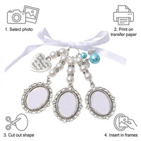 Memorial Pins Bulk Celebration Life, DIY Custom Photo Brooch, Blank Sublimation Pendant, Zinc Alloy, Vintage Aesthetic, For Crafters