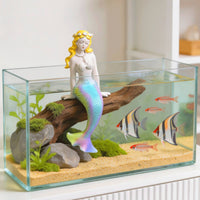 Colorful Mermaid Figurine Whimsical Resin Mermaid Coastal Home Decor Beach for Collectors, Aquatic Tank
