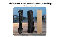 Multi-Angle Adjustment Aluminum Alloy Tripod Lightweight Camera Tripod Universal Compatibility Portable Camera Stand Stable Structure for Content Creators, Photographers, Outdoor, Night Fishing, Travel, Studio