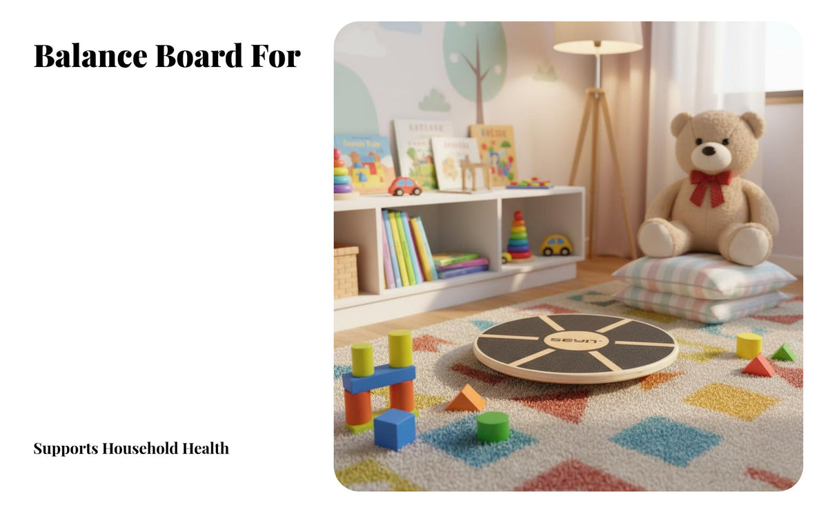 Sturdy Wood Construction Wooden Wobble Board 360° Rotation Exercise Balance Board 15 Degree Tilt Core Stability Instructor Versatile for Children, Athletes, Seniors, Home Gym, Office