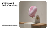 Wall-Mounted Mannequin Head Space-Saving Hairpiece Display Stand Construction Wall Mounted Mannequin Head for Retailers, Boutique, Retail Store