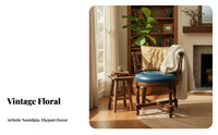 Single-Seater Club Chair Sturdy Wood Frame Living Room Seating Deep Cushioned Artistic design character for Homeowners, Adults