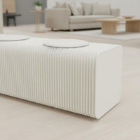 Accordion Bench Space-Saving Foldable Paper Bench Creative Design Expandable Paper Stool for Dining Room, Entryway, Bedroom