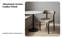 Minimalist Design Upholstered Side Chair with Curved Back Comfortable Padded Seat Kitchen Seating Anti-Slip Feet Household Furniture Long-Lasting Frame for Restaurant Owners, Interior Designers, Homeowners, Dining Room, Cafe, Home Office, Reading Nook