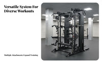 Comprehensive Linear Bearing Press Machine Heavy Duty Cable Versatile Pulley System Machine with a Guided Barbell System Press Full Body Workout