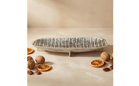 Aluminum Decorative Tray Distressed Finish Hammered Tray Shallow House Decorative Piece for Tabletop