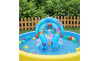 Thickened PVC Children's Buoyancy Vest Buoyant Inflatable Swim Vest Adjustable Buckle for Toddlers, Beginners, Beach, Water Park