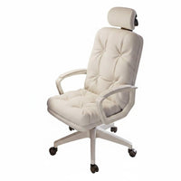 Rolling Sofa Design Chair Ergonomic Cushioned High-Back Desk Chair Soft Padded