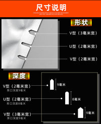 3mm打样钳 v型样版剪口器刀口剪缺口机食品真空包装袋撕口钳