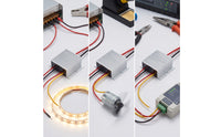 5A 24V to 12V Power Module Multiple Protection Buck Converter with Aluminum Housing High-Efficiency Voltage Regulator Reducer Hard-Wired for DIYers