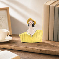 Female Bust Figurine Compact Sculpture Sculptural for Entryway