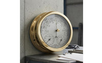 3 in 1 Meteorological Instrument Polished Round Thermometer Hygrometer Pointer Indicators Weather Prediction Meter