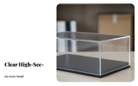 High Clarity 1:87 Scale Car Display Case Glueless Assembly Model Car Display Box Detachable Design for Collectors, Hobbyists