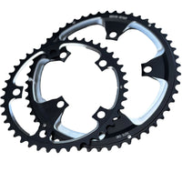 130 Chainring Lightweight Chainring with 42T and 52T Aluminum Alloy Chainwheel for Bike Riders, Cyclists