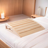 Sauna Wooden Pillow - Cervical Support Backrest for Steam Room