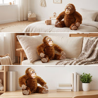 Stuffed Primate Cuddly Stuffed Monkey Huggable for Playroom, Nursery, Kids