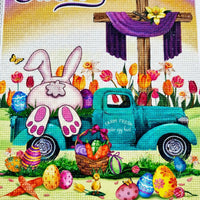 Easter 5D Bunny DIY Diamond Painting Kits for Adults, Handmade Gift DIY Kit for Crafters, Adults
