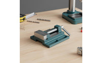 Straight-Jaw Bench Vise Strong Bench Vise with Rotatable Handle Manual Clamp for Milling Machines