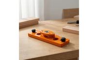 Clean-Cutting Cabinet Hinge Jig Accurate Hinge Hole Opener Compact Positioning Jig Machined for Woodworkers, Woodworking