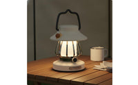 Stepless Dimming Retro Camping Lantern 3 Color Temperatures Rechargeable Tent Light Brightness Memory Handheld LED Lantern Adorable Snail Decor for Emergency
