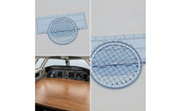 Transparent Aviation Measuring Ruler Clear Aviation Navigational Ruler Ruler Accurate Double-Scale for Pilots, Navigators, Students, Flight School, Map Reading, Drafting
