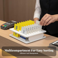 compartmentted Card Holder Easy entry Desktop entryory Space-Saving for Receptionists