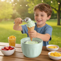Compact Automatic Ice Cream Machine Space-Saving Sorbet Maker Versatile Appliance Quick Freeze for Children