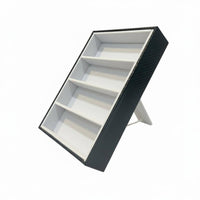 Handmade 4-Slot Glasses Display Tray Portable Design Eyeglass Display Stand Protects from Dust and Scratches for Shop Window, Dresser