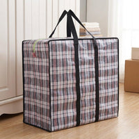 Waterproof Storage Bags and Laundry Bags, Large 70x70x30cm Cubic Film-Coated Polypropylene, Reusable Heavy-Duty Moving and Floor Storage Totes
