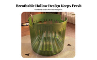 Breathable Design Laundry Basket Ventilated Dirty Clothes Basket Space-Saving for Apartment Dwellers, Families, Bedroom, Living Room, Closet