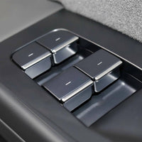 Precise Fit Door Window Switch Trim Stickers Easy Installation Power Window Switch Button Covers for Electric Vehicle Model Y Vehicle Owners