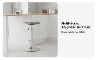 Adjustable Transparent Stool Ergonomic Backrest Clear Rotating Stool Modern Design Stable Base for Homeowners, Reception Desk