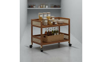 Rolling Storage Cart Space Saving Multi-Tier Storage Trolley Heavy Duty Multi-Tier Kitchen Trolley for Living Room, Washroom, Office