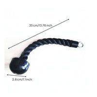 Coated Tricep Rope with Rubber Ends Compact Tricep Rope Long-Lasting Pulldown Attachment Comfortable for Athletes, Strength Training