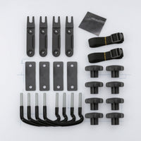 Universal Roof Rack Mounting Kit with U-Bolts Replacement Cargo Box Mounting Kit Hand-Tightening Roof Rack U-Bolt Easy Installation for Car Owners, Travelers, Road Trips
