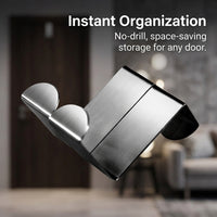 Hanging Hook for Over the Door, Coat and Storage Organization, Metal for Students in a Dorm Room