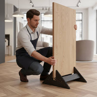 Door Display Stand Easy Assembly Tile Display Rack Building Material Sample Holder Large Capacity Floor Panel Holder Adjustable