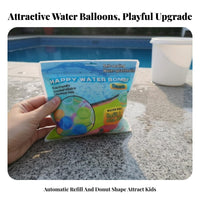 Water Toy Easy to Refill Donut Water Toy Leak-Resistant Silic Single Water Toss Toy for Children, Young Children, Swimming Pool, Backyard