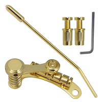 Tremolo-Style Guitar Bridge Sustain Improvement Adjustable Roller Bridge String Breakage Reduction Tailpiece Bar Tailpiece