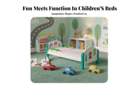 Kindergarten Rest Bed Space-Saving Solid Wood Young child's Bed Guardrails Preschool Sleeping Cot for Young Children, Preschoolers, Classroom, Nursery