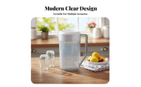 Large Capacity Pitcher Heat Resistant Cold Brew Tea Pitcher Large Capacity Water Jug for Restaurant, Cafes, Restaurants, Parties