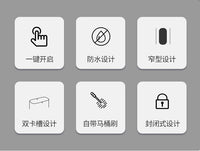 北欧垃圾桶厕所卫生间带盖马桶刷夹缝按压式马桶纸篓专用卫生桶