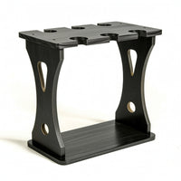 Countertop Tabletop Wine Glass Rack Compact Wooden Stemware Rack Single-Tier Wine Glass Display Stand Open-Frame for Cabinet