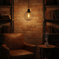 Metal Mesh Lampshade Easy Installation Wrought Iron Light Cage Vintage Aesthetic Iron Wire Light Cage for DIY Enthusiasts, Restaurant, Bedroom, Office